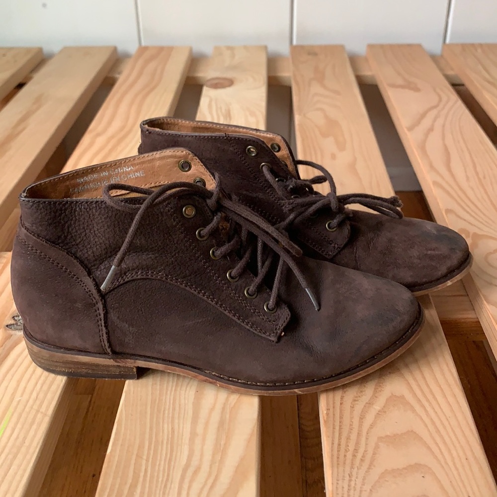 Brown Leather Booties